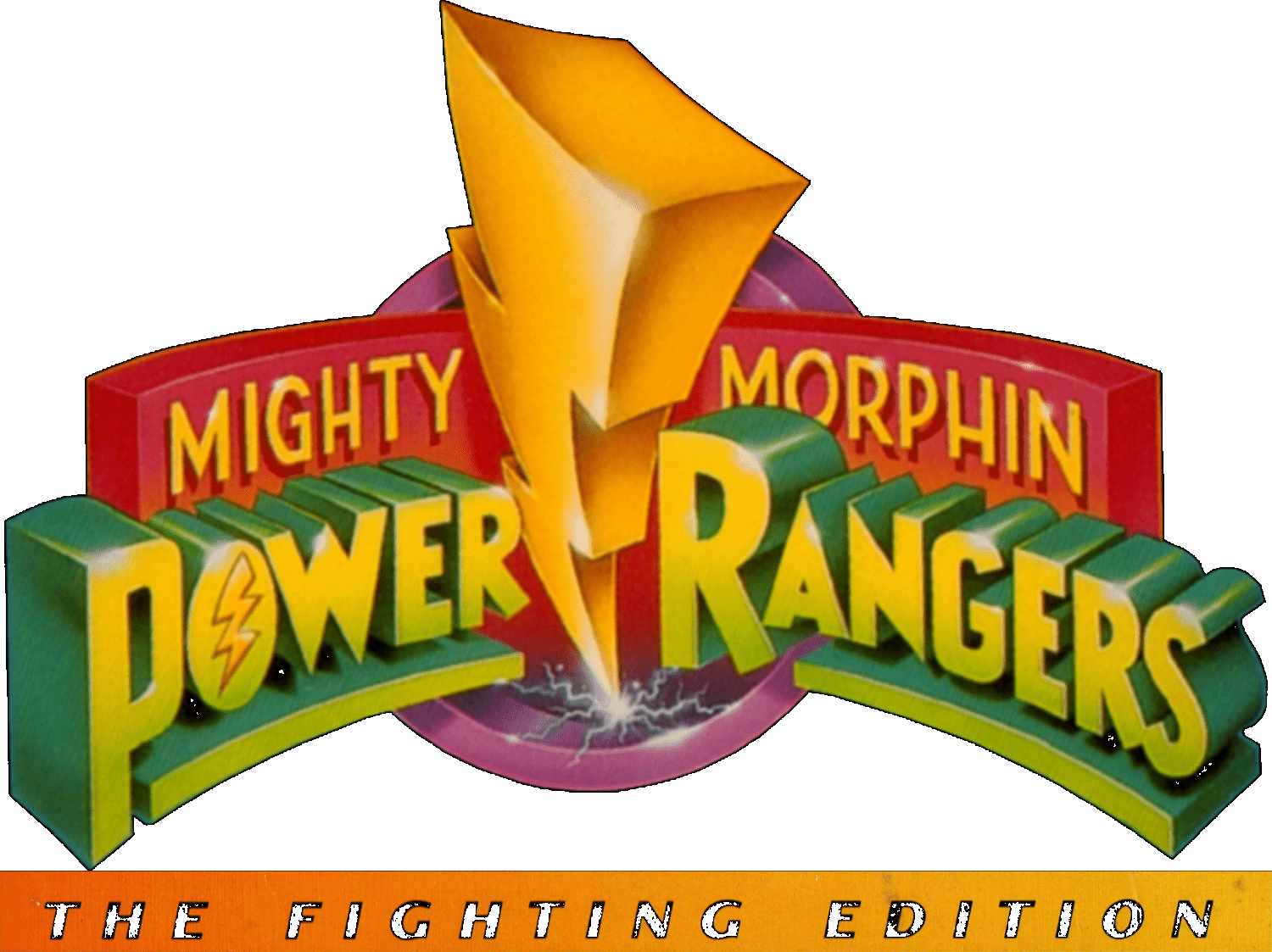 Mighty Morphin Power Rangers logo for Super Nintendo